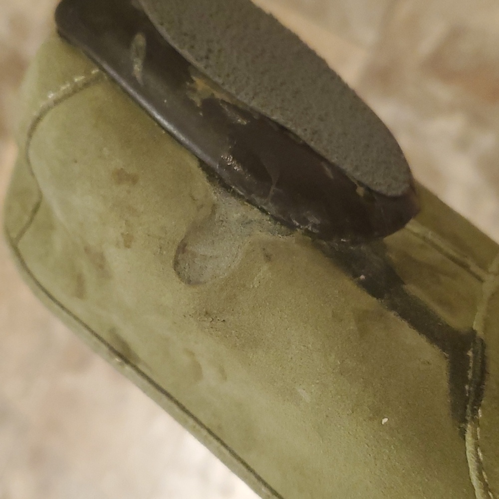 Etienne Aigner Suede Loafers; Sage Green; 8.5 - Picture 5 of 6